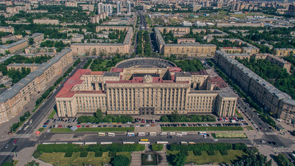 Aerial view of Soviet Palace in St. Petersburg