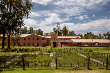 View of Hotel with Its Garden in Arequipa, Peru