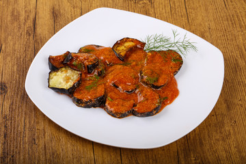Grilled eggplant
