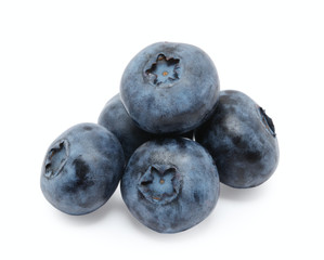 Blueberry isolated on white background