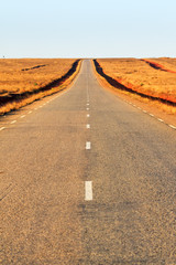 Beautiful image of a road in the middle of nowhere in Madagascar
