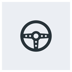 Steering wheel icon