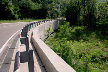 The road in the mountains of Gelendzhik, Russia.