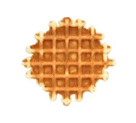 Sweet waffles isolated on white background