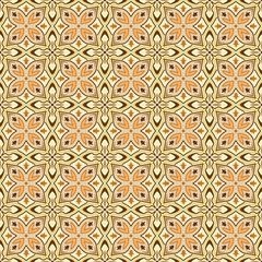 Seamless color pattern, Arabic style. The swatch is included in vector file.