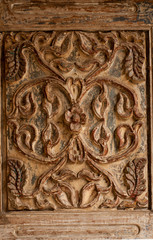 ancient carving on the door