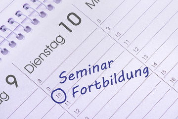 Seminar und Fortbildung Termin im Kalender