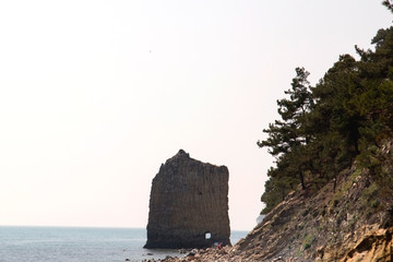 Sail Rock in the Black Sea. Gelendzhik, Russia.