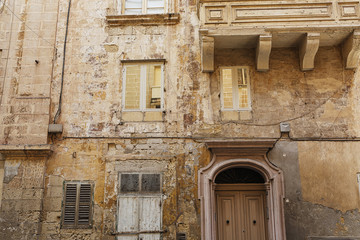Fototapeta na wymiar Balconies in Malta