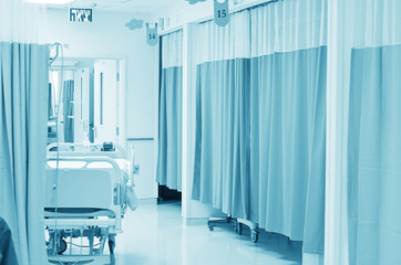 Intensive care unit in the hospital