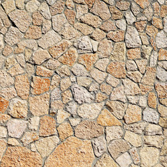 Wall from a white brick close-up