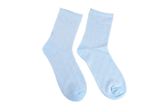 Women's socks isolated on white background