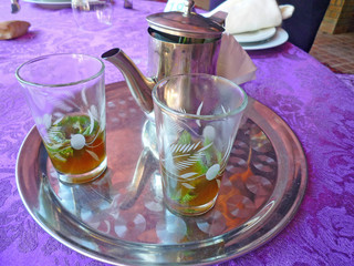 Maroc, thé à la menthe