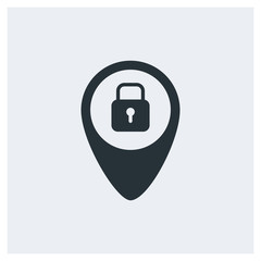 Lock location icon