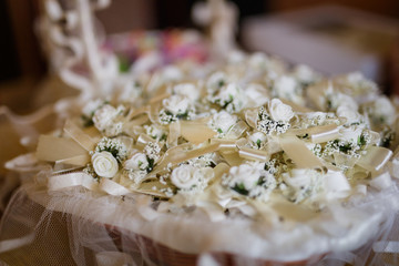 Wedding bouquet with decoration