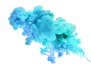 Acrylic colors in water. Abstract background.