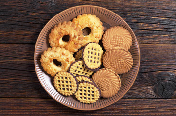 Cookies in plate