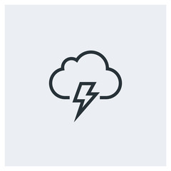 Lightning weather icon