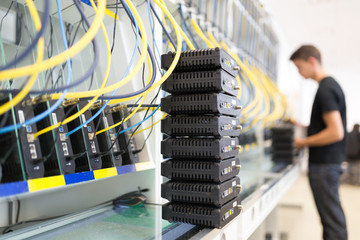Networking hardware test bench © NDABCREATIVITY