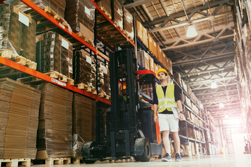 Warehouse logitics work being done