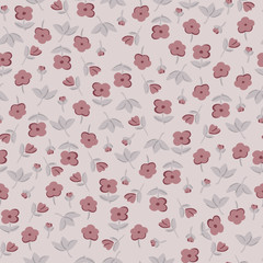 graphic print. Small floral pattern.