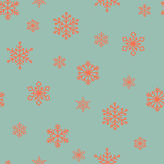 Snowflake Pattern - Snowflake vector pattern.