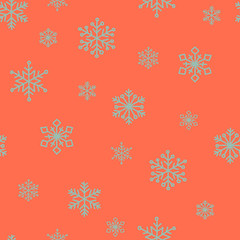 Snowflake Pattern - Snowflake vector pattern.