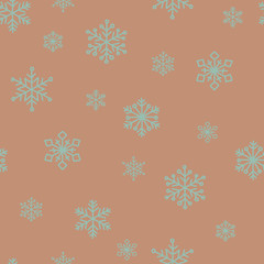 Snowflake Pattern - Snowflake vector pattern.