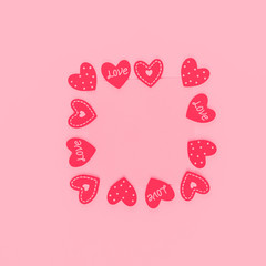 Valentine's day cards. Hearts on a white background.isolate.tinted