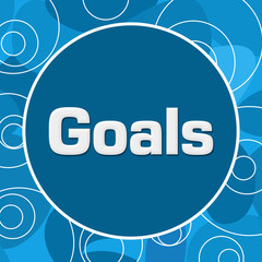 Goals Blue Abstract Background 