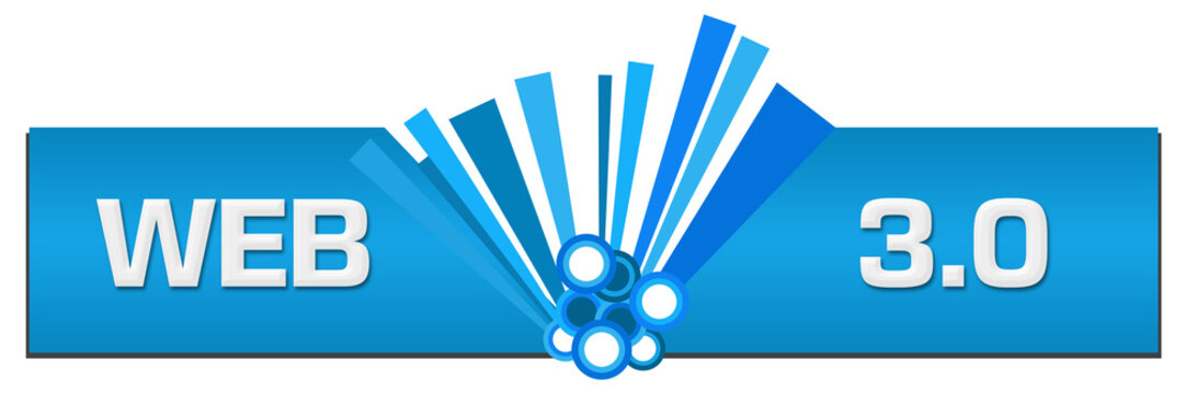 Web 3.0 Blue Graphic Center 