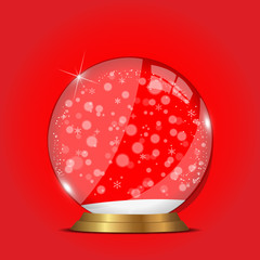 Christmas Snow Globe Illustration