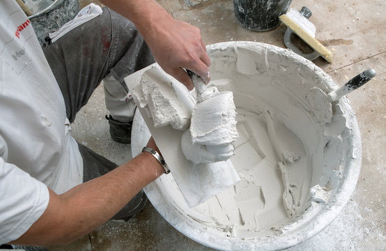 Plasterer. Plastering. Trowel. Stucadoor. 
