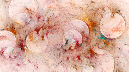 Obraz premium Snow Christmas ornaments glass. 3D surreal illustration. Sacred geometry. Mysterious psychedelic relaxation pattern. Fractal abstract texture. Digital artwork graphic astrology magic