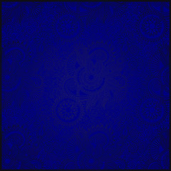 blue vintage floral seamless paisley pattern