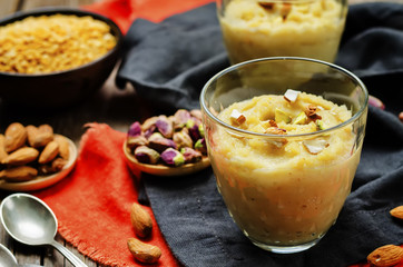 Lentils halwa. Indian sweets