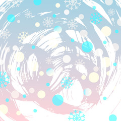abstract holiday christmas background with snowflakes, winter te