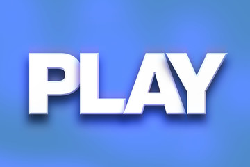 Play Concept Colorful Word Art