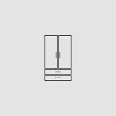 wardrobe outline icon
