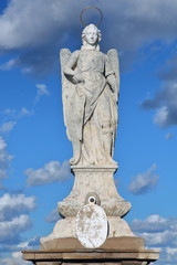 Fototapeta premium I triumph San's Rafael.The devotion for the archangel goes back to the 17th century, to the years in which the city suffers a strong epidemic of pest. 