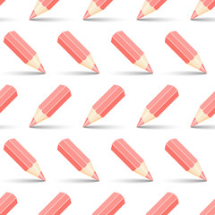 Red and green pencils