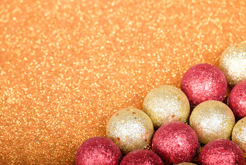 Christmas composition on bright background