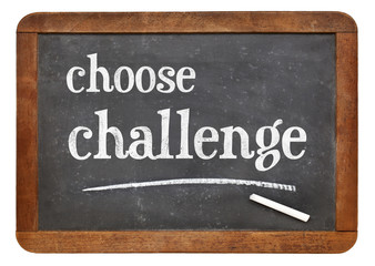 choose challenge blackboard sign