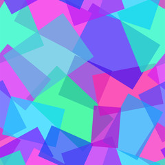 Obraz premium Abstract polygonal purple and blue seamless vector geometric pattern.
