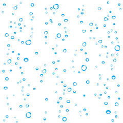 Sparkling water drink white vector seamless background pattern. 
