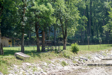 Obraz premium Mühlbach bei Nußdorf am Inn