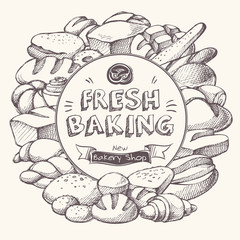 Bakery background Frame