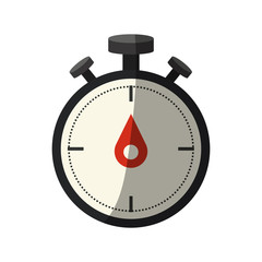 Chronometer icon. Training sport fitness and gym theme. Isolated design. Vector illustration