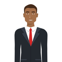 businessman character avatar isolated vector illustration design