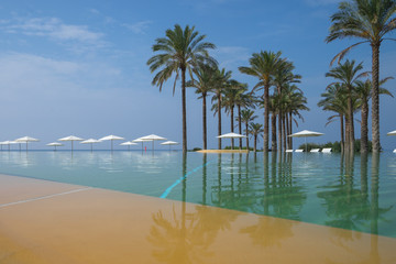 Eternity beautiful luxury pool in the sicilian hotel